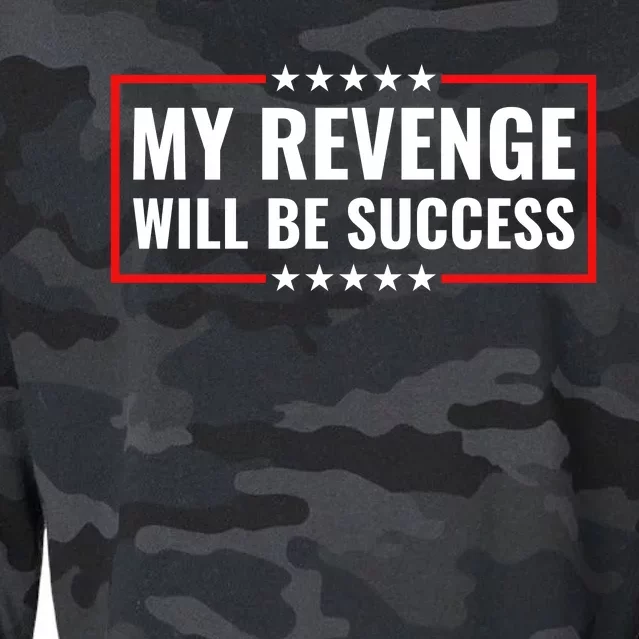 My Revenge Will Be Success Cropped Pullover Crew