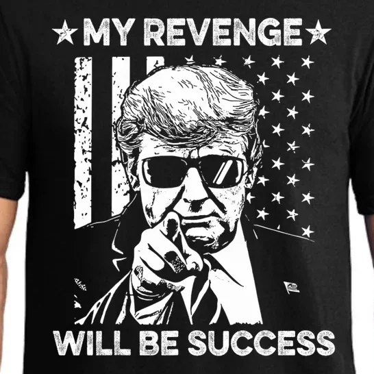 My Revenge Will Be Success Trump American Flag Pajama Set