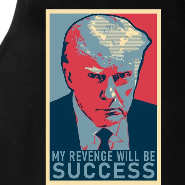 My Revenge Will Be Success Donald Trump Mug Shot 2024 Supporter Gift Ladies Tri-Blend Wicking Tank