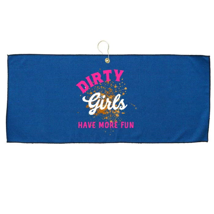 Mud Runs Wo 5k Mud Race Dirty Girl Have More Fun Large Microfiber Waffle Golf Towel