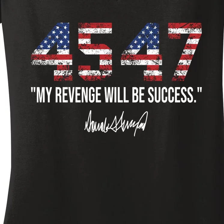 My Revenge Will Be Success Women's V-Neck T-Shirt