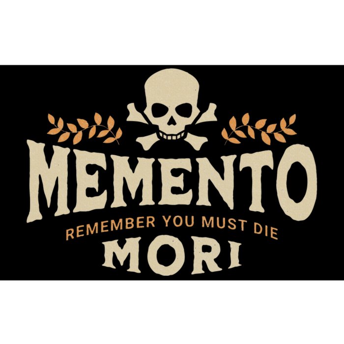 Memento remember you must die Mori Skull Bumper Sticker