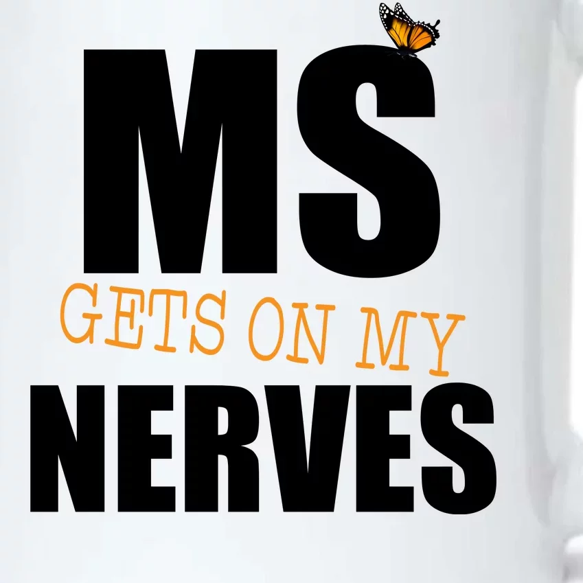 MS Gets On My Nerves Multiple Sclerosis Black Color Changing Mug