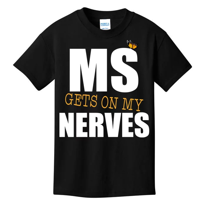 MS Gets On My Nerves Multiple Sclerosis Kids T-Shirt