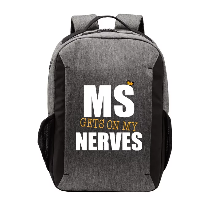 MS Gets On My Nerves Multiple Sclerosis Vector Backpack