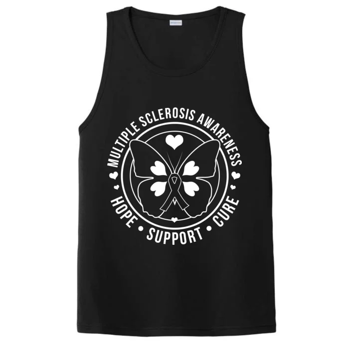 MS Multiple Sclerosis Awareness Hope Support Cure Performance Tank