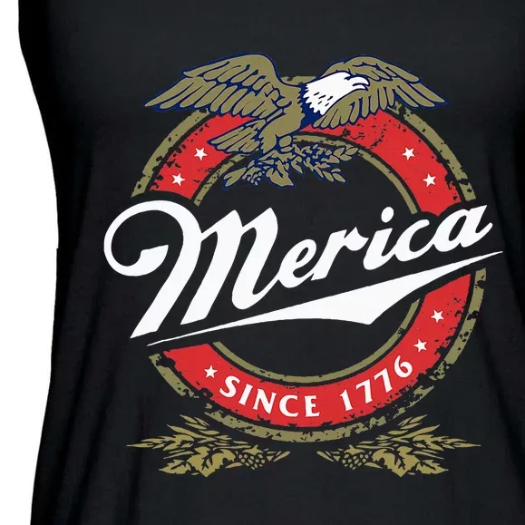 Merica Since 1776 Funny 4th Of July Merica Since 1776 Ladies Essential Flowy Tank