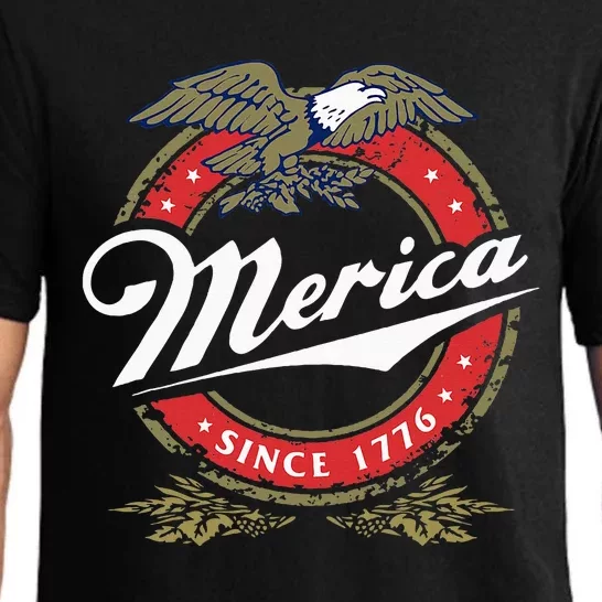 Merica Since 1776 Funny 4th Of July Merica Since 1776 Pajama Set