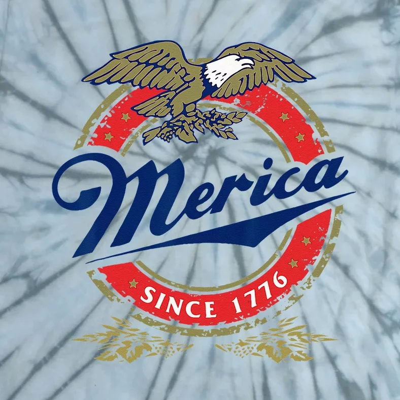 Merica Since 1776 Funny 4th Of July Merica Since 1776 Tie-Dye T-Shirt