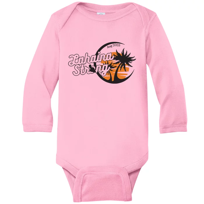 Maui Strong 100% Of Profits For Relief Efforts Maui Support Baby Long Sleeve Bodysuit