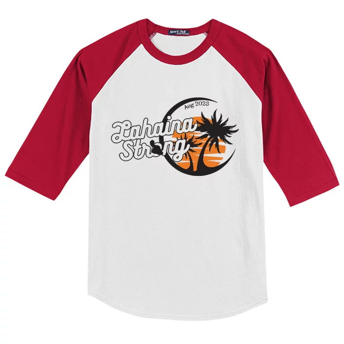 Maui Strong 100% Of Profits For Relief Efforts Maui Support Kids Colorblock Raglan Jersey