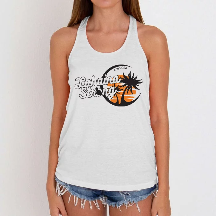 Maui Strong 100% Of Profits For Relief Efforts Maui Support Women's Knotted Racerback Tank