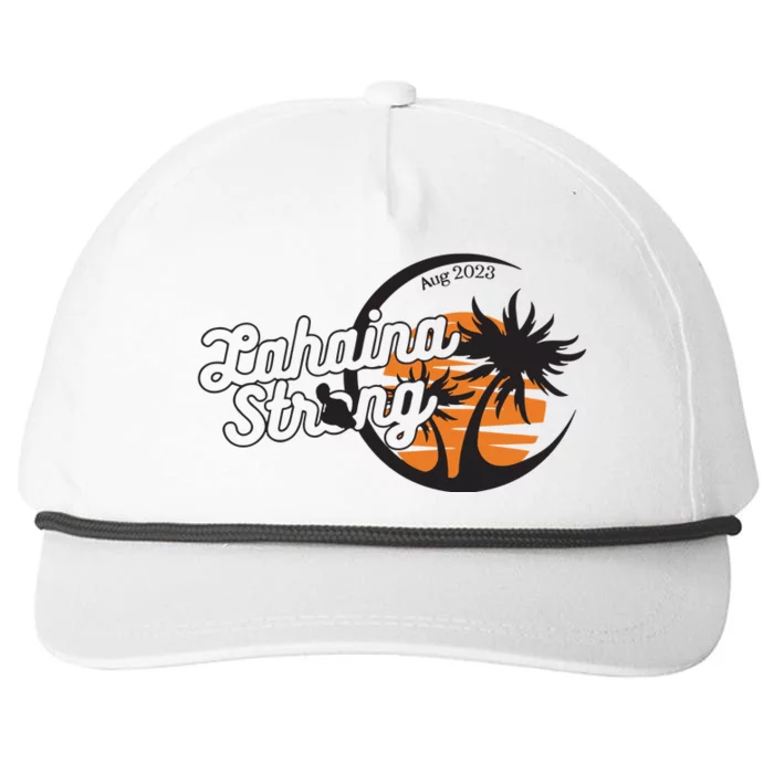 Maui Strong 100% Of Profits For Relief Efforts Maui Support Snapback Five-Panel Rope Hat