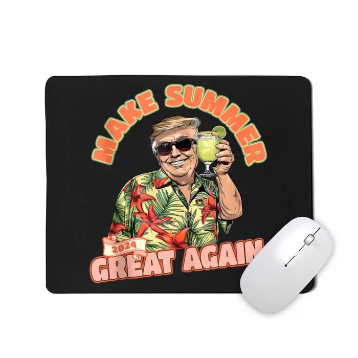 Make Summer 2024 Great Again Donald Trump Vacation Hawaii Mousepad