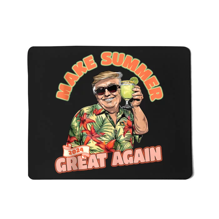 Make Summer 2024 Great Again Donald Trump Vacation Hawaii Mousepad