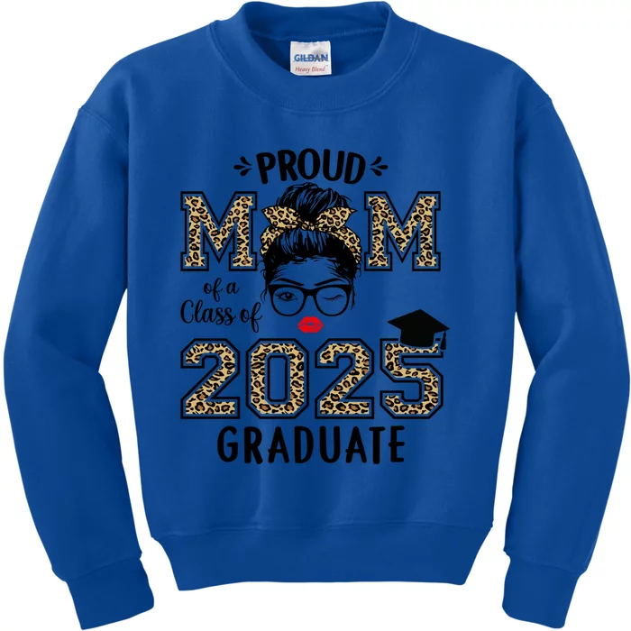 Mom Senior 2025 Proud Mom Of A Class Of 2025 Graduate Gift Kids Sweatshirt