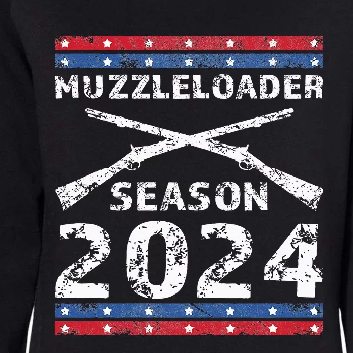 Muzzleloader Season 2024 Patriotic Muzzleloader Womens California Wash Sweatshirt