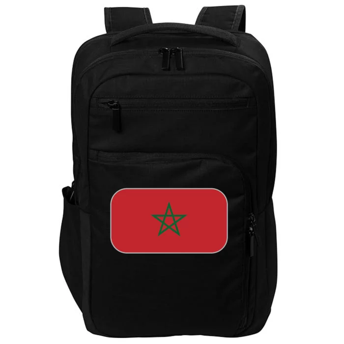 Morocco Soccer Moroccan Flag Impact Tech Backpack