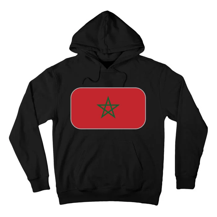 Morocco Soccer Moroccan Flag Tall Hoodie