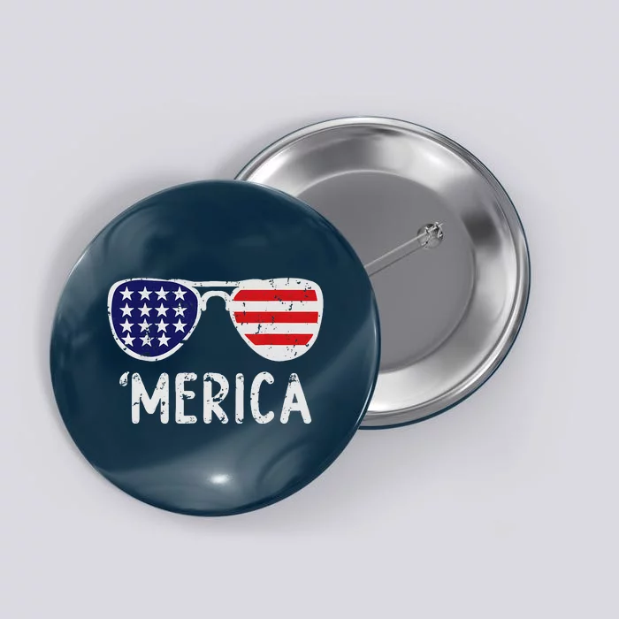 Merica Sunglasses 4th Of July Usa Button