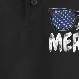 Merica Sunglasses 4th Of July Usa Flag Dry Zone Grid Performance Polo