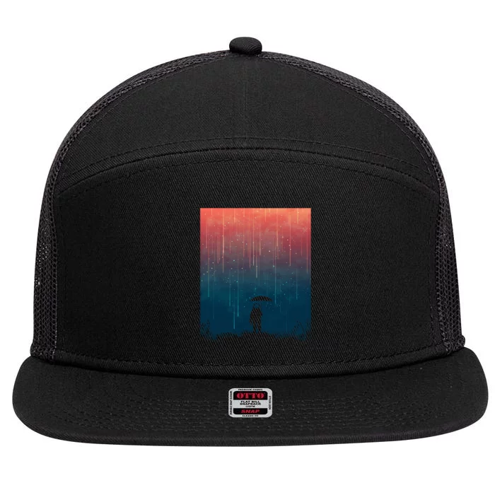 Meteor Shower 7 Panel Mesh Trucker Snapback Hat