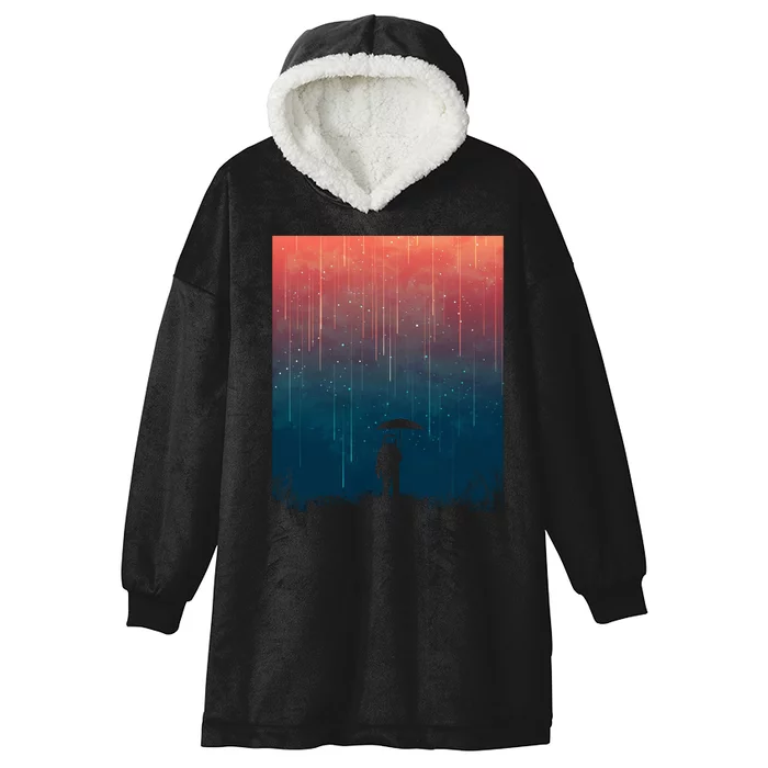 Meteor Shower Hooded Wearable Blanket