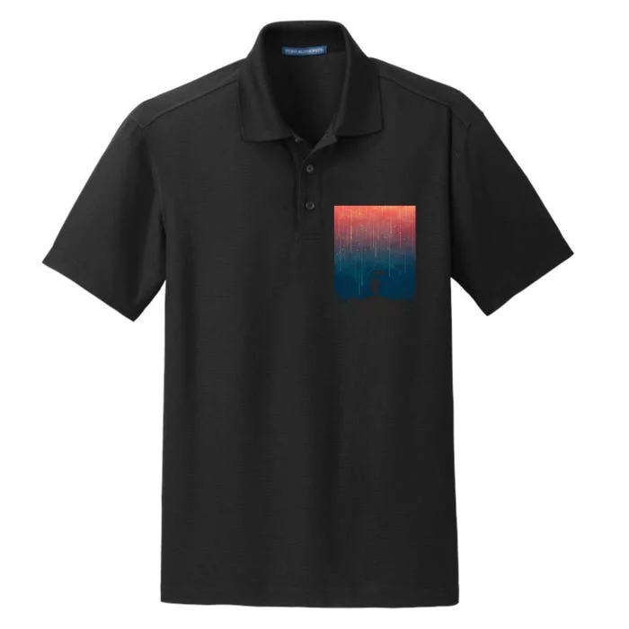 Meteor Shower Dry Zone Grid Performance Polo