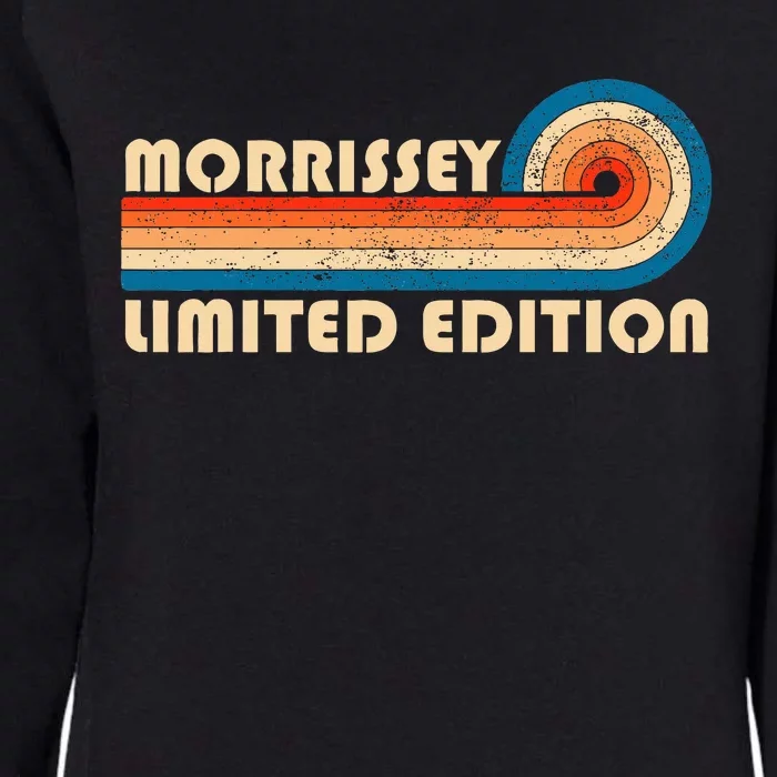 Morrissey Surname 80s 90s Birthday Womens California Wash Sweatshirt