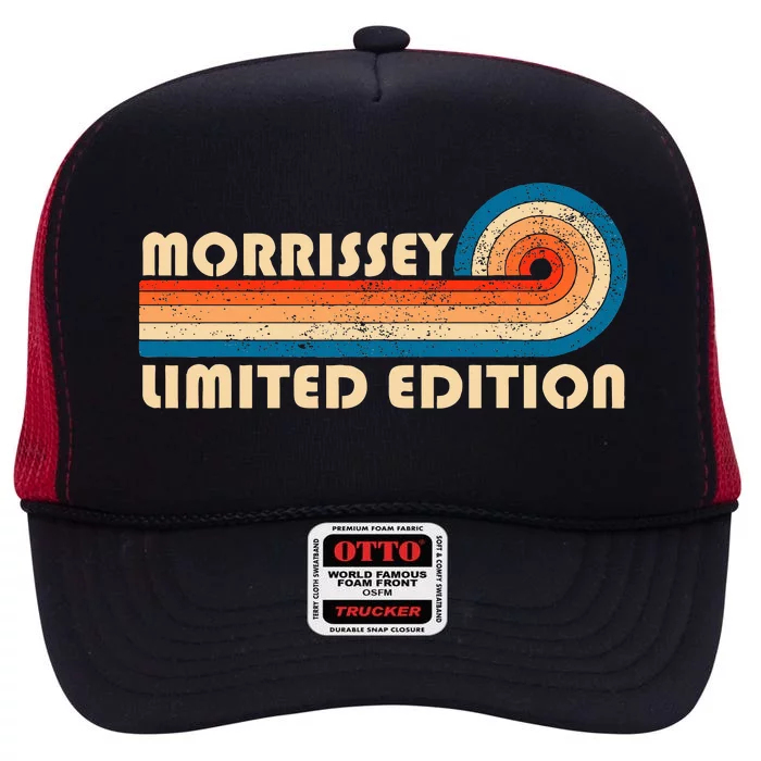 Morrissey Surname 80s 90s Birthday High Crown Mesh Trucker Hat