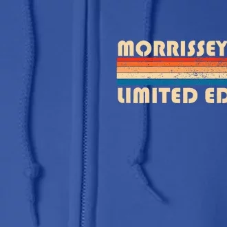 Morrissey Surname 80s 90s Birthday Full Zip Hoodie