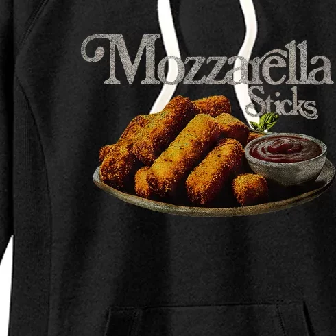 Mozzarella Sticks 90S  Mozzarella Stick Lover Bread Women's Fleece Hoodie