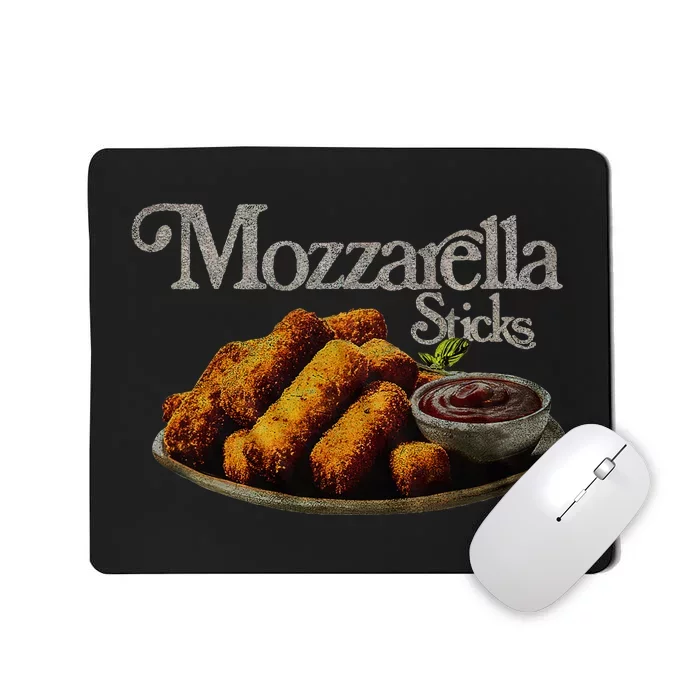 Mozzarella Sticks 90S  Mozzarella Stick Lover Bread Mousepad