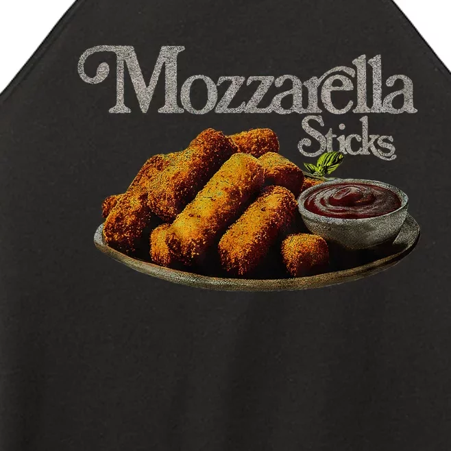 Mozzarella Sticks 90S  Mozzarella Stick Lover Bread Women’s Perfect Tri Rocker Tank