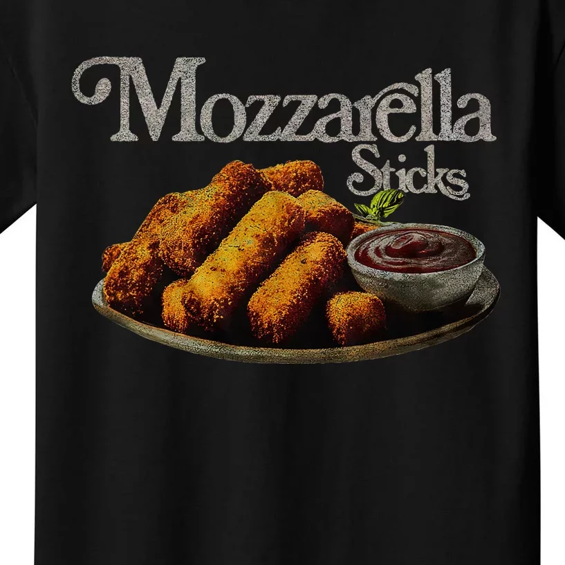 Mozzarella Sticks 90S  Mozzarella Stick Lover Bread Kids T-Shirt