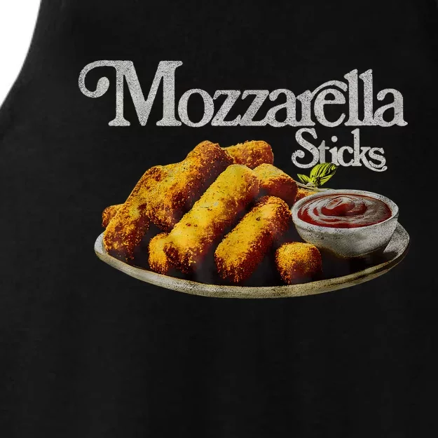 Mozzarella Sticks 90S Mozzarella Stick Lover Bread Ladies Tri-Blend Wicking Tank