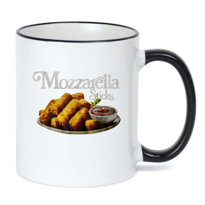 Mozzarella Sticks 90S Mozzarella Stick Lover Bread Black Color Changing Mug