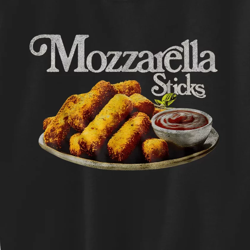 Mozzarella Sticks 90S Mozzarella Stick Lover Bread Kids Sweatshirt