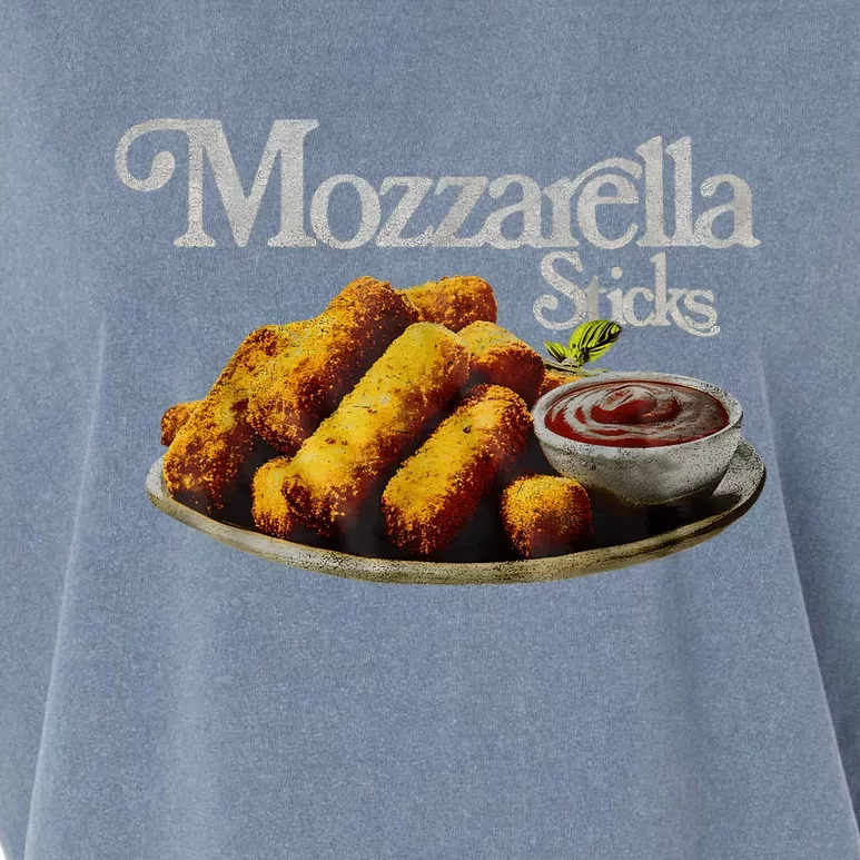 Mozzarella Sticks 90S Mozzarella Stick Lover Bread Garment-Dyed Women's Muscle Tee