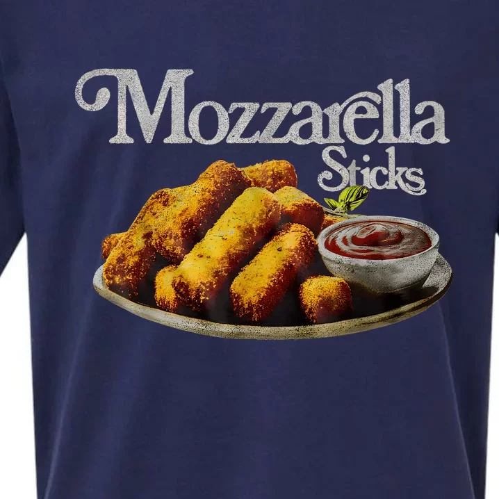 Mozzarella Sticks 90S Mozzarella Stick Lover Bread Sueded Cloud Jersey T-Shirt