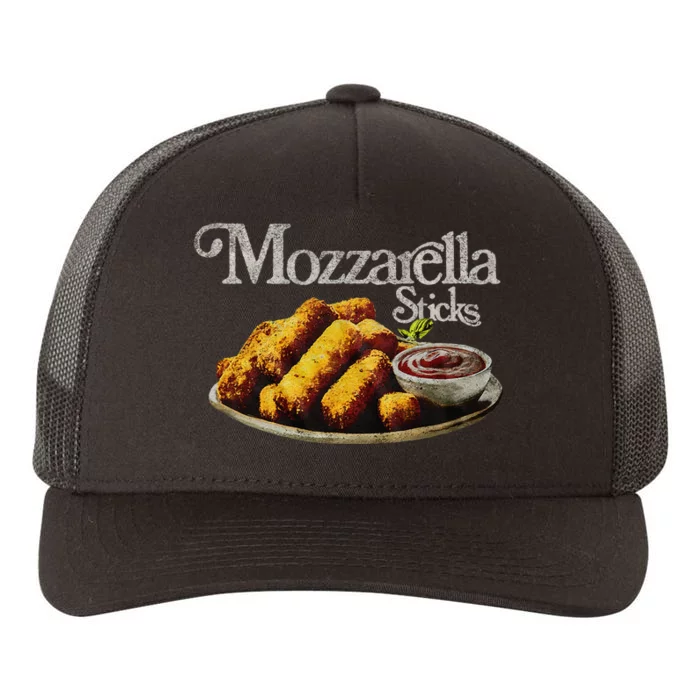 Mozzarella Sticks 90S Mozzarella Stick Lover Bread Yupoong Adult 5-Panel Trucker Hat