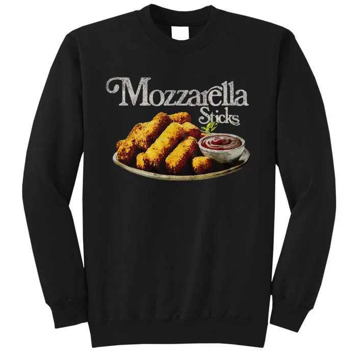 Mozzarella Sticks 90S Mozzarella Stick Lover Bread Sweatshirt