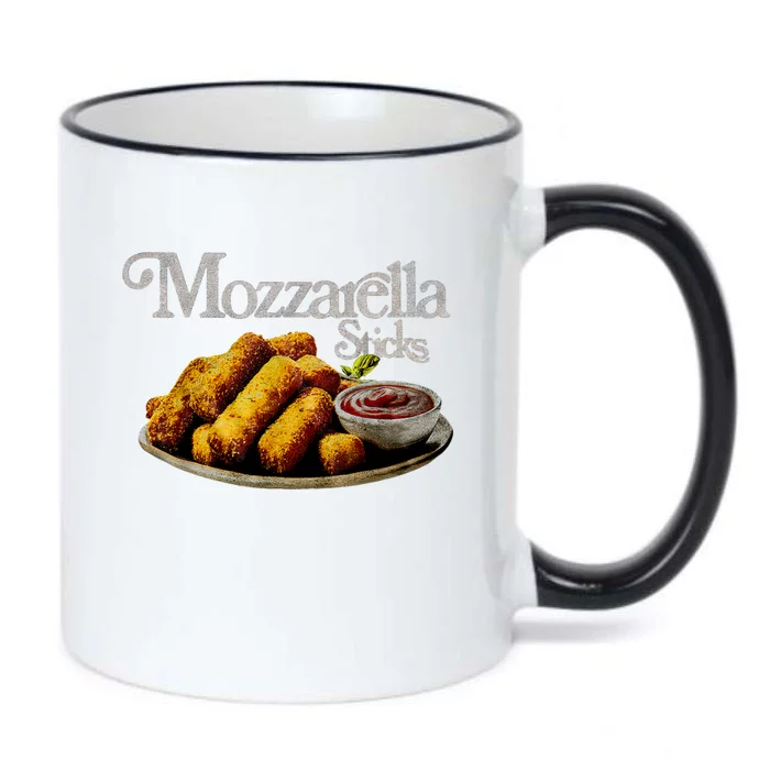 Mozzarella Sticks 90s Mozzarella Stick Lover Bread Black Color Changing Mug