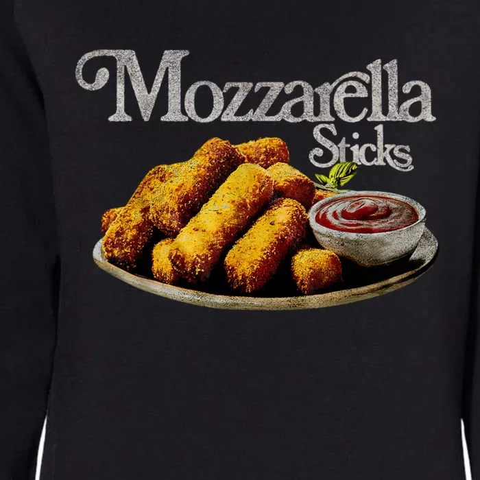 Mozzarella Sticks 90s Mozzarella Stick Lover Bread Womens California Wash Sweatshirt