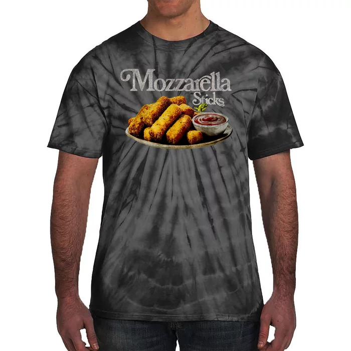 Mozzarella Sticks 90s Mozzarella Stick Lover Bread Tie-Dye T-Shirt