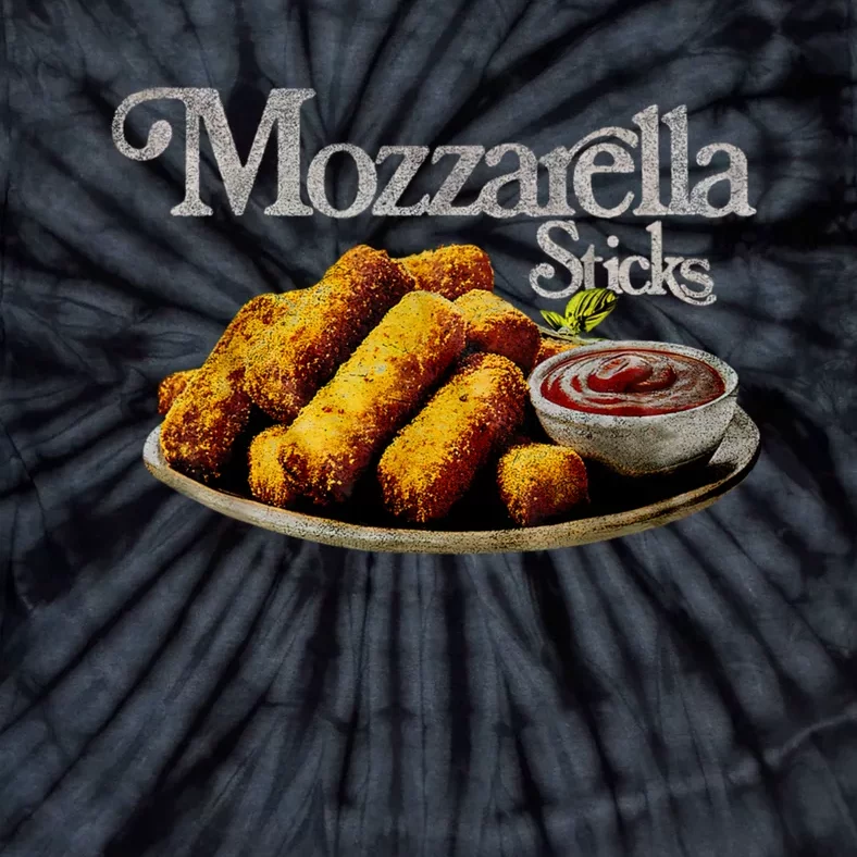 Mozzarella Sticks 90s Mozzarella Stick Lover Bread Tie-Dye T-Shirt