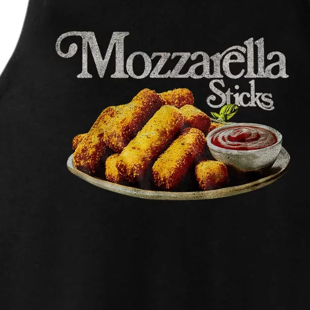 Mozzarella Sticks 90s Mozzarella Stick Lover Bread Ladies Tri-Blend Wicking Tank