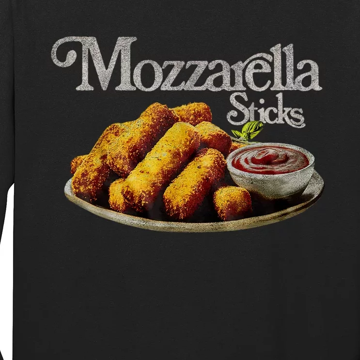 Mozzarella Sticks 90s Mozzarella Stick Lover Bread Long Sleeve Shirt