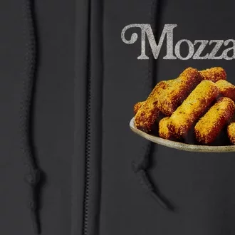 Mozzarella Sticks 90s Mozzarella Stick Lover Bread Full Zip Hoodie