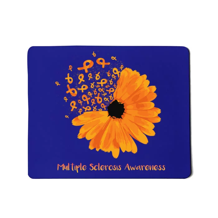 Multiple Sclerosis Awareness Ribbon Flower Ms Hope Fighter Gift Mousepad